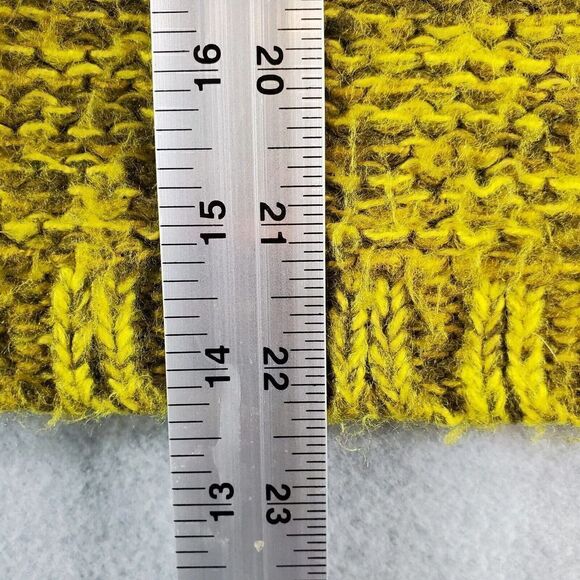 Bar lll Sweater Womens Medium Orange Ombre Wool Crewneck ChunkyPullover - Picture 3 of 6